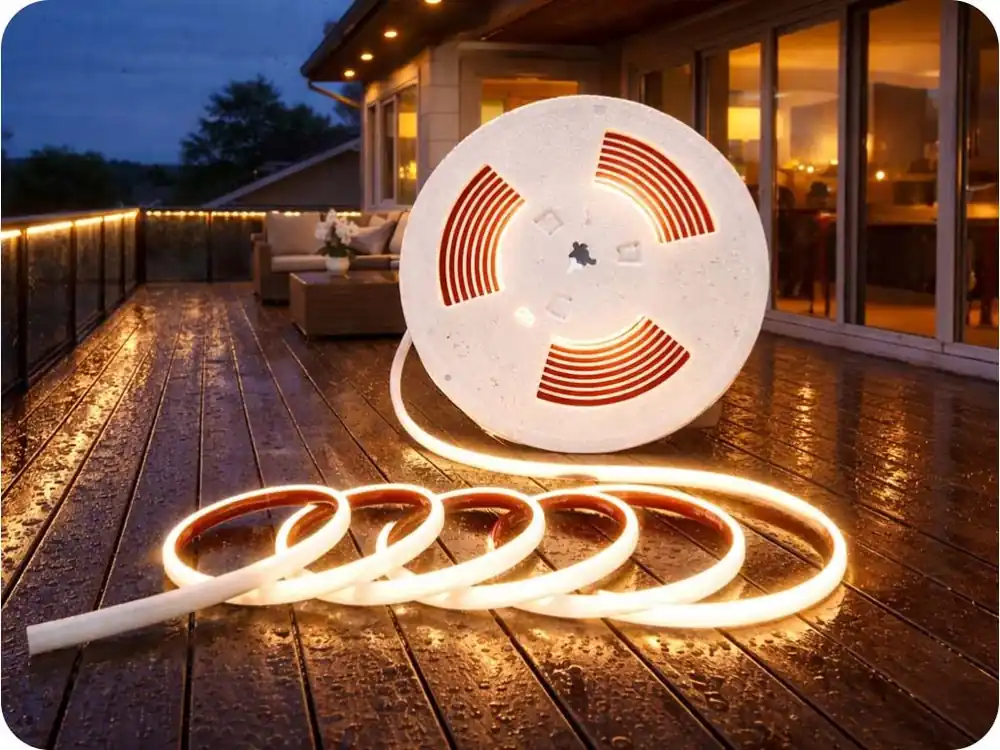 Bandă LED impermeabilă pentru 230V, 12W/m, 1150lm/m, pachet de 5m Discount