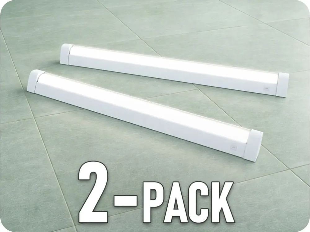 Cumpără online Lampă LED impermeabilă AQUATICA cu întrerupător, 15W, 1600lm, capete pătrate/2-PACK!