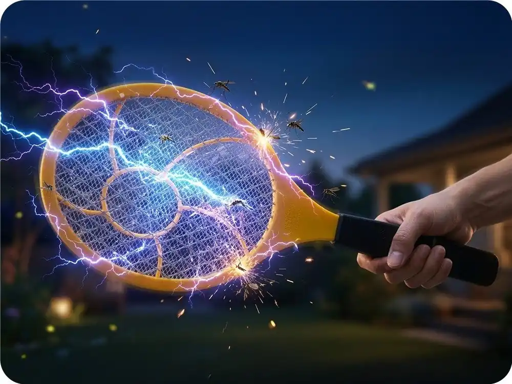 Apăsător electric de insecte 2xAA, IP20, galben [MKE007] Bestseller