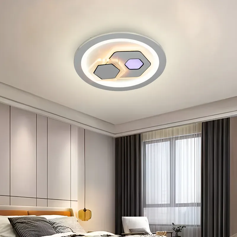 Lustra LED KATHLEEN RGB 16W, lumina Calda/Neutra, Alb Mai ieftin
