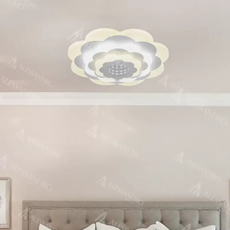 Cel mai vândut Lustra LED NEXA 3D, 20W, Diametru 24cm, lumina Rece/Calda/Neutra, Alb