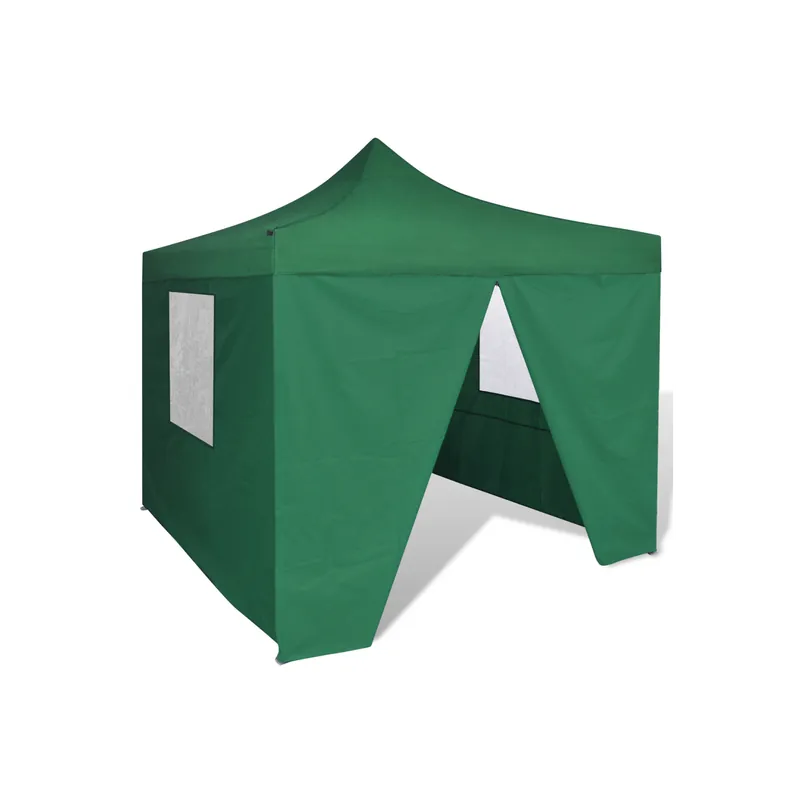Cort pliabil 4 pereti 3 x 3 m Verde Lichidare de stoc