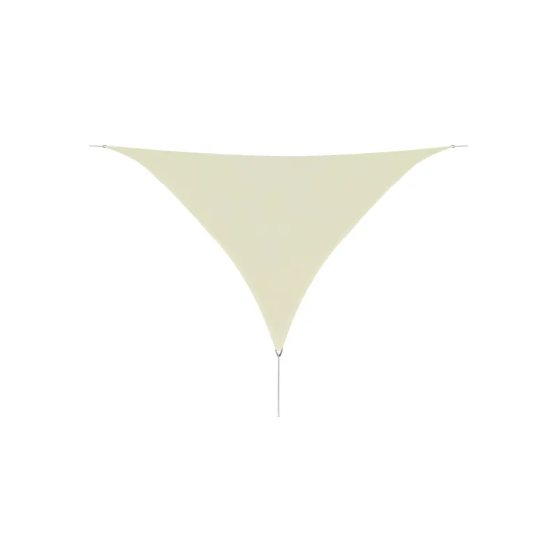 Comandă acum Panza parasolar din HDPE triunghiulara 3,6x3,6x3,6 m, Crem