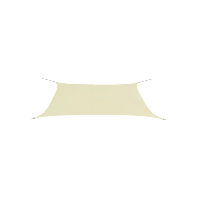 Popular Parasolar dreptunghiular din tesatura oxford 4 x 6 m, Crem