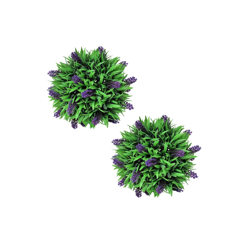 Mai ieftin Set ornamente florale artificiale cu lavanda, 28 cm, 2 buc.