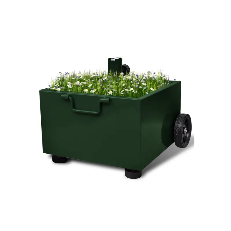 Ieftin Suport pentru umbrela/ ghiveci pentru exterior, Verde