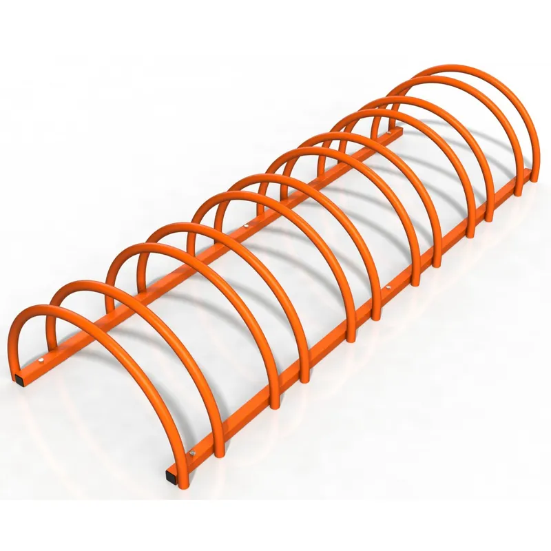 Lichidare de stoc Rastel suport stradal bicicleta cu 6 sloturi -model 0022-6 Portocaliu