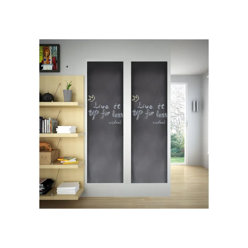 Autocolant pentru perete, design tablă, 0,6 x 3 m, 2 buc + cretă Expediere rapidă