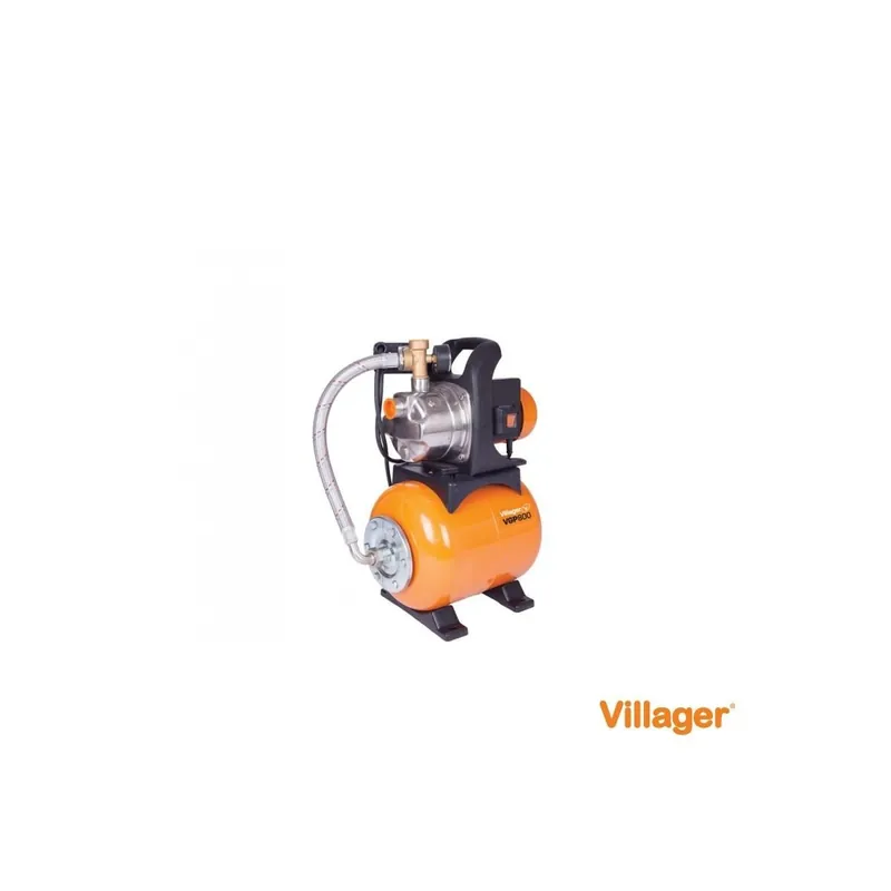 Hidrofor Villager VGP 800, 24 litri, pompa de apa din inox, 800W 023468 Discount