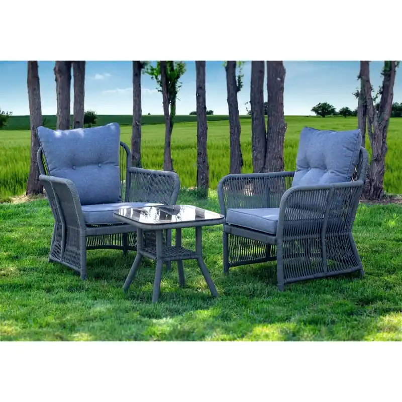 Bestseller Set mobilier de gradina premium, Bury Balcony, rope