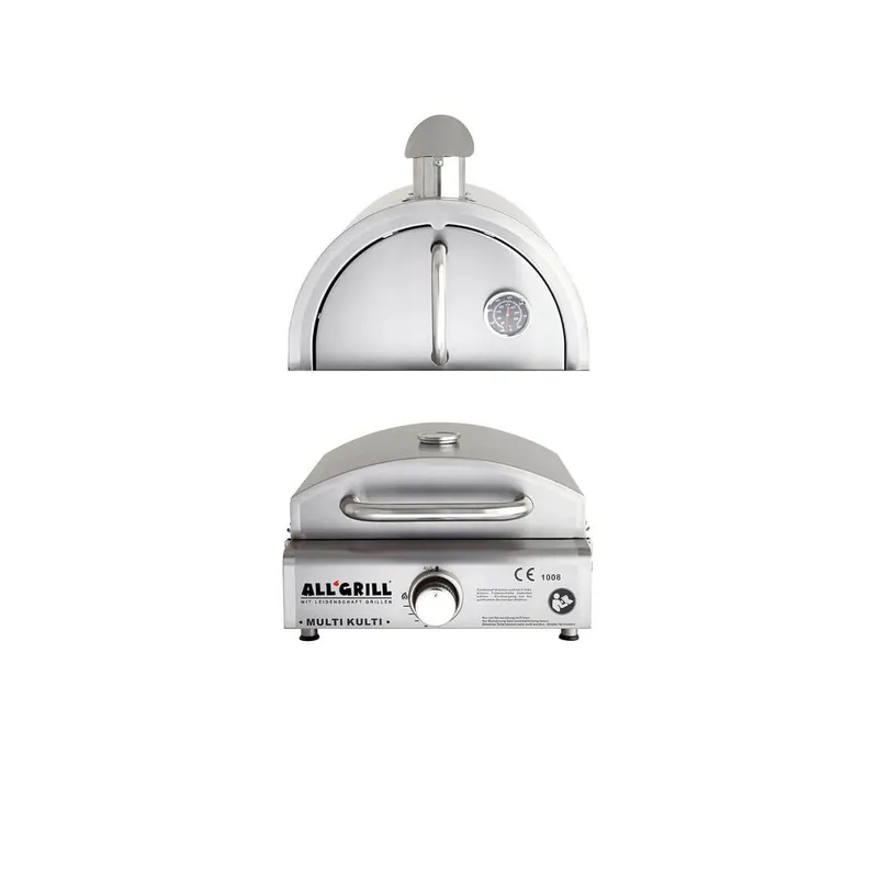 Disponibil imediat Set gratar si cuptor pizza pe gaz Multi-Kulti ALL‘GRILL 3,8 kW 201-2