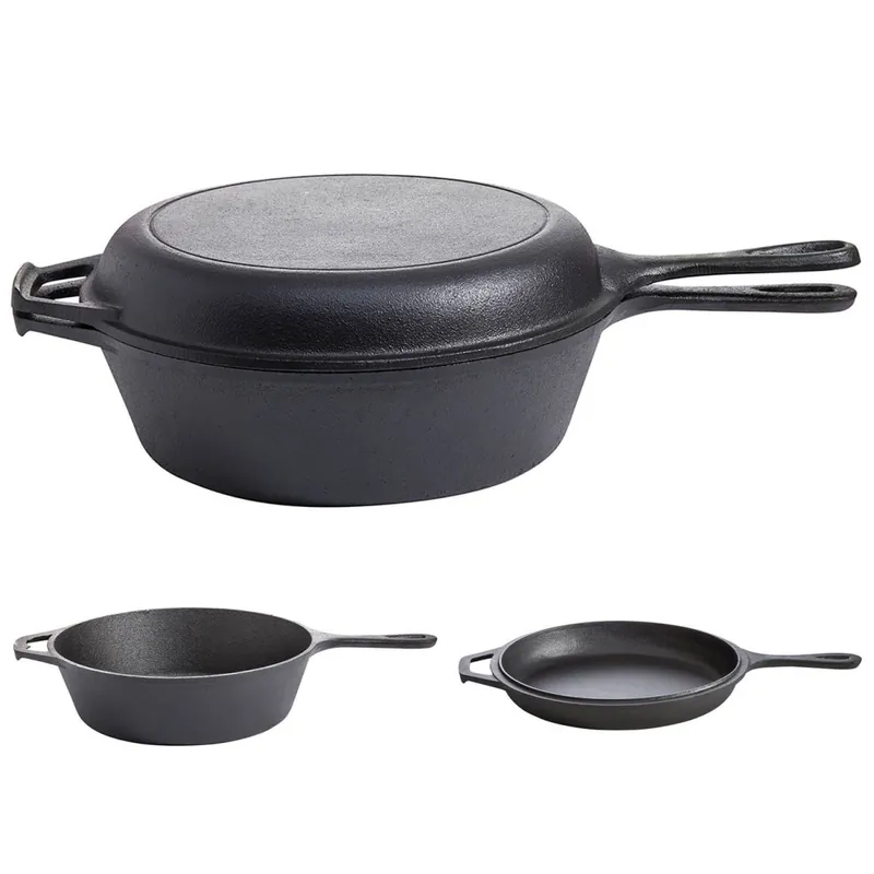 Set 2 tigai din fonta cu maner ALL ‘GRILL 26 cm 9763 Bestseller