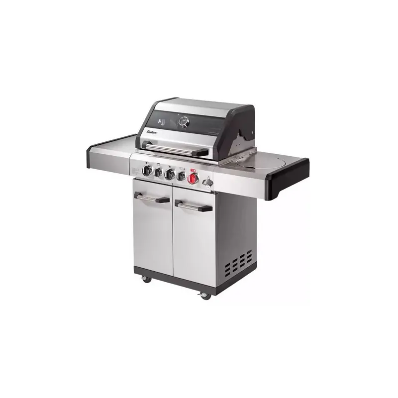 Gratar pe gaz, 3 arzatoare inox, arzator infrarosu, grile fonta, Enders Kansas II Pro 3 SIK Turbo 871333 Chilipir