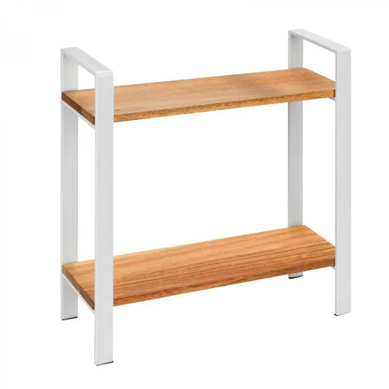 Cumpără acum Raft de bucatarie cu 2 niveluri din lemn de acacia 32x11x33 cm Wenko Luisa 53024100