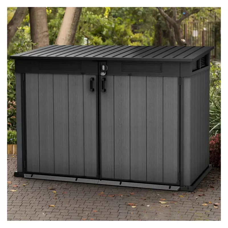 Reducere extra Dulap gradina Keter, Cortina Mega, Grafit, 2020 L