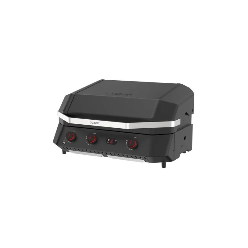 Preț promoțional Gratar pe gaz tip plancha si grill cu 3 arzatoare si capac G-800 Combo Cozze